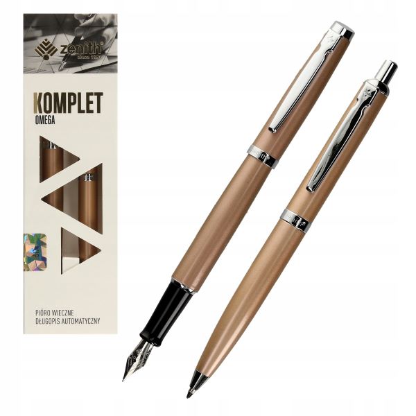 Komplet pióro +długopis Zenith 60  Elegance złoto 07600203/ 07600204